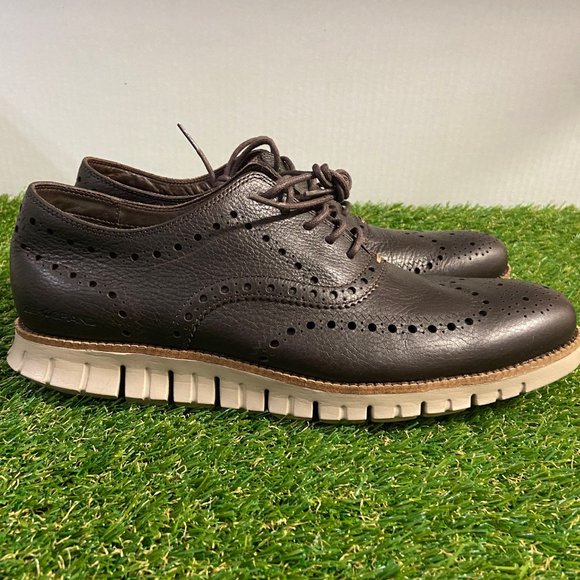 Cole Haan Men\'s Zerogrand Wing Oxford Java Cobblestone Mens Shoes 11.5 NEW main image 4